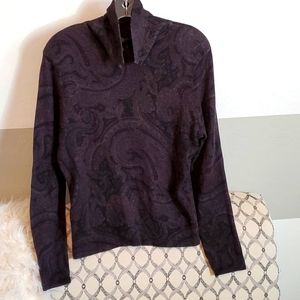 Ralph Lauren purple paisley sweater